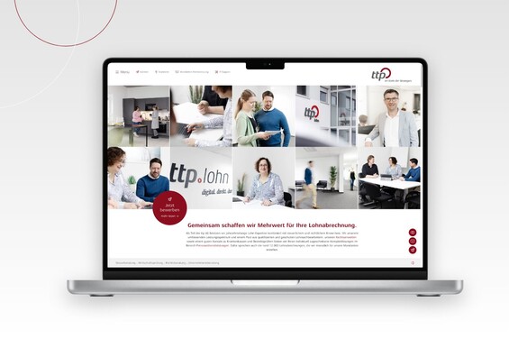 Zu sehen sind zwei Laptops. Geöffnet sind zum einen die ttp.loh-Beiträge und zum anderen die Ansprechpartner.