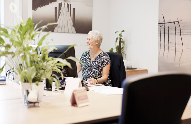 Rechteckiges Bild einer ttp Mitarbeiterin